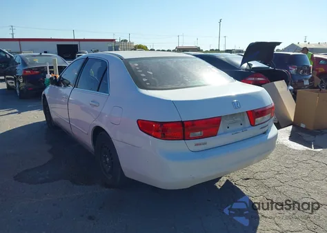 2005 Honda Accord 2.4 Lx из США, поврежденный, VIN 1HGCM564X5A168031